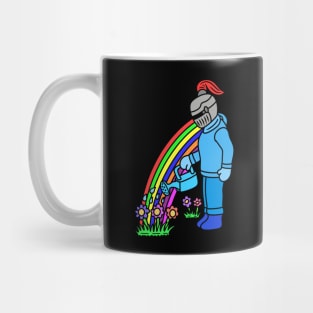 Cute cartoon knight gardening Mug